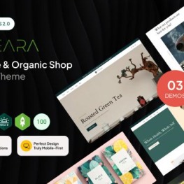 Teara Tea Store Organic Shop OS Shopify Theme # 360932