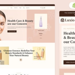 Luxio Beauty and Cosmetics Shopify Theme # 363791