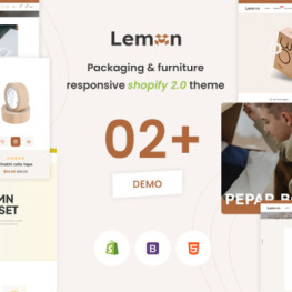 Lemon The Packaging Furniture Premium Shopify Theme # 364392