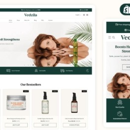 Vedzila Skincare Beauty Shopify Theme # 364767
