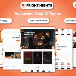 Fright Nights Halloween Multipurpose Shopify Theme # 365904