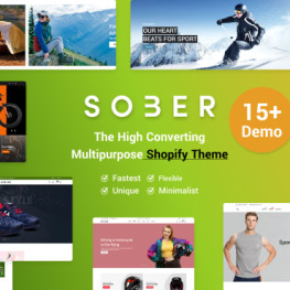 Sober Next Generation Multipurpose OS Shopify Theme # 366138