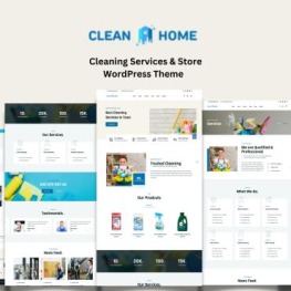 Home Clean Cleaning Services Shop Shopify Theme # 367731