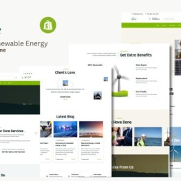Eco Home Solar Renewable Energy Shopify Theme # 368675