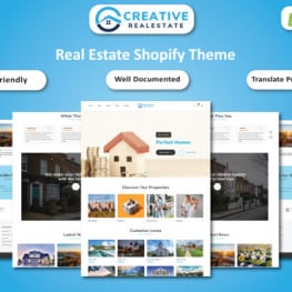 Creative Realestate Mortgage Real Shopify Theme # 369655