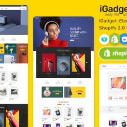 iGadget Minimal For Electronics Shopify Theme # 369812