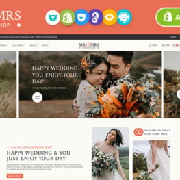 MrMrs Crafted Responsive For Wedding Shopify Theme # 369822