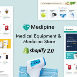 Medipine Medical Equipment Medicine Shopify Theme # 370609