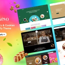 Bakevo Bakery Cookies Shopify Theme # 372487
