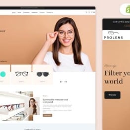 ProLens Eyeglass Stores Shopify Theme # 372944