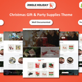 Jingle Holiday Christmas Gifts New Shopify Theme # 374303