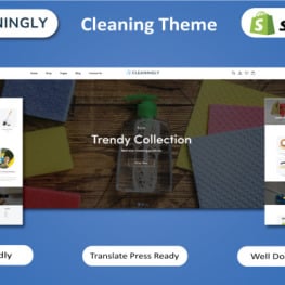 Cleaningly Cleaning Services Products Shopify Theme # 375186