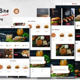 Big Bite Food Catering Shopify Theme # 375747