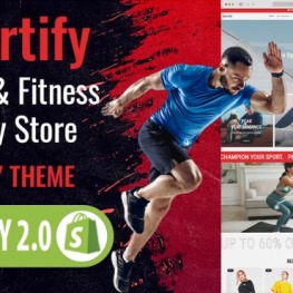 Sportify Sports Clothing Fitness Shopify Theme # 375749