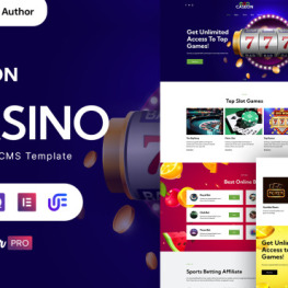 Caseon Casino Games Elementor WordPress Theme # 376029