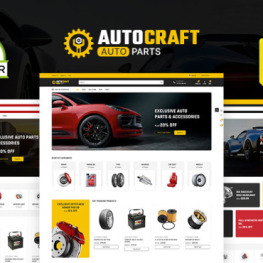 Autocraft Auto Car Spare Parts Shopify Theme # 378439