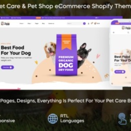 FeetPet Pet Food And Equipment Shopify Theme # 378582
