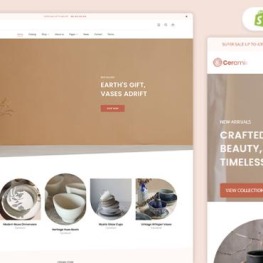 Ceramix Modern Ceramics Pottery Shopify Theme # 382634