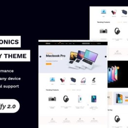 Elexa Electronics Digital store High Shopify Theme # 383026