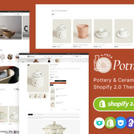 Potmatic Ceramic Pottery Home Decor Shopify Theme # 385251