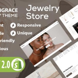 GemGrace Jewelry Store Responsive OS Shopify Theme # 385657