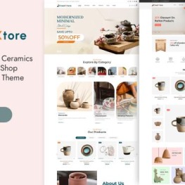CreatXtore Handmade Ceramics Shopify Theme # 385927