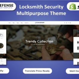 Titan Defense Locksmith Security Shopify Theme # 386778