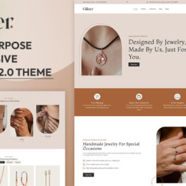 Glitter Modern Fashion Jewelry Shopify Theme # 388650