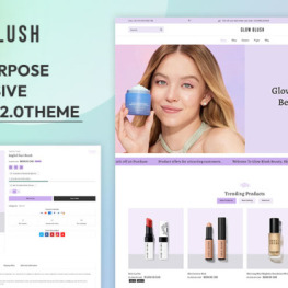 Glowblush Premium Beauty Skincare Shopify Theme # 394936