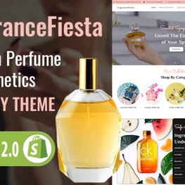 FragranceFiesta Perfume Cosmetics Shopify Theme # 395059