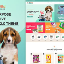 Petwild Pet Store and Pet Food Shopify Theme # 396363