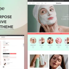 Glowsine Cosmetics Beauty Cosmetics Shopify Theme # 396365