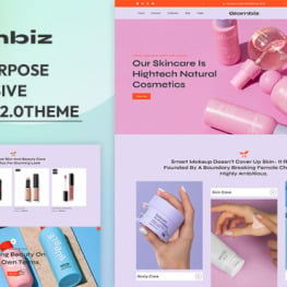 Glambiz Beauty Cosmetics Skincare Shopify Theme # 397122