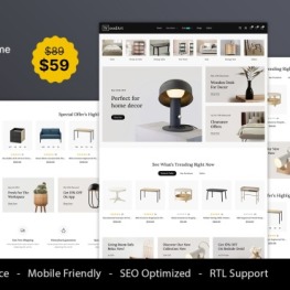 WoodArt Furniture Mega Store Shopify Theme # 397669