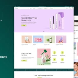 Glowy Cosmetics and Skin Care Beauty Shopify Theme # 397670