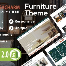 CasaCharm Furniture Interior Decor Shopify Theme # 399379