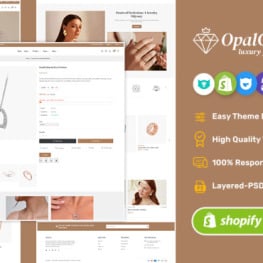 OpalCrafts for gold jewelry lifestyle Shopify Theme # 400435