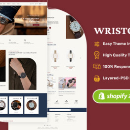 Wristro for Watches Jewelry Lifestyle Shopify Theme # 400436