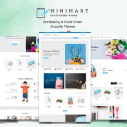 Mini Mart Stationery Books Store Shopify Theme # 403012