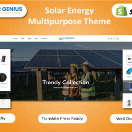Solar Genius Solar Wind Renewable Shopify Theme # 404582