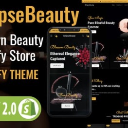 EclipseBeauty Beauty Cosmetics Store Shopify Theme # 407859