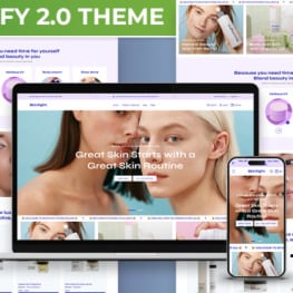 Skintight Cosmetics Beauty Cosmetics Shopify Theme # 409015