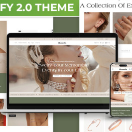 Diamoon Modern Jewelry Fashion Store Shopify Theme # 409666