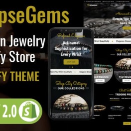 EclipseGems Jewelry Store Theme Shopify Theme # 409667