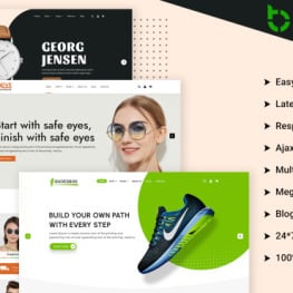 Fly Watch and Goggles with Shoes Shopify Theme # 411500