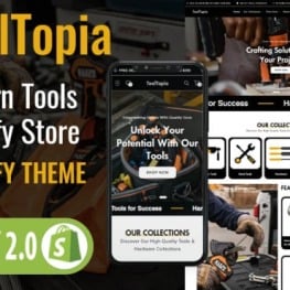 ToolTopia Premium Tools Hardware Shopify Theme # 413061