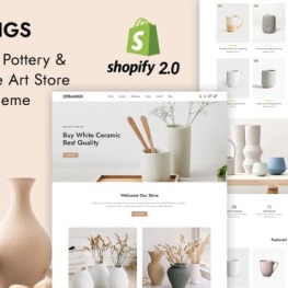 Ceramigs Ceramic and Handmade Art Shopify Theme # 413062