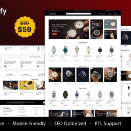 Watchify Watches and Jewelry Store Shopify Theme # 413225