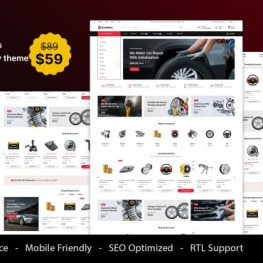AutoMart Auto Spare Parts and Tools Shopify Theme # 414120