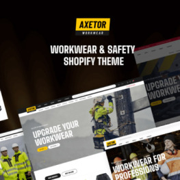 Axetor Workwear Safety Shopify Theme # 414125